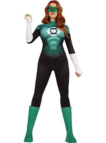 Funidelia | Disfraz de Linterna Verde Oficial para Mujer Talla M ▶ Superhéroes, DC Comics, Justice League, Green Lantern - Color: Verde - Licencia: 100% Oficial