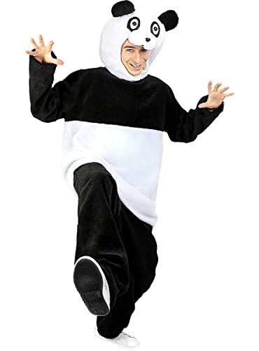 Funidelia | Disfraz de Oso Panda para hombre ▶ Animales, Oso - Disfraz para adultos y divertidos accesorios para Fiestas, Carnaval y Halloween - Talla M-L - Blanco