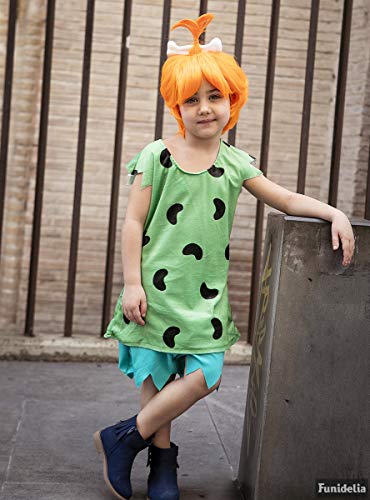 Funidelia | Disfraz de Pebbles - Los Picapiedra Oficial para niña Talla 5-6 años ▶ The Flintstones, Dibujos Animados, Los Picapiedra, Cavernícolas - Color: Multicolor - Licencia: 100% Oficial