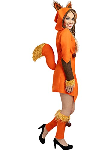 Funidelia | Disfraz de Zorro para Mujer Talla L ▶ Animales - Color: Naranja - Divertidos Disfraces y complementos para Carnaval y Halloween
