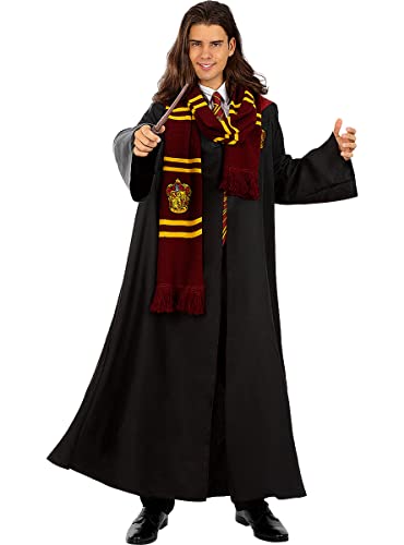Funidelia | Disfraz Harry Potter Oficial para Hombre y Mujer Talla S ▶ Hogwarts, Magos, Películas & Series - Color: Negro - Licencia: 100% Oficial - Divertidos Disfraces y complementos