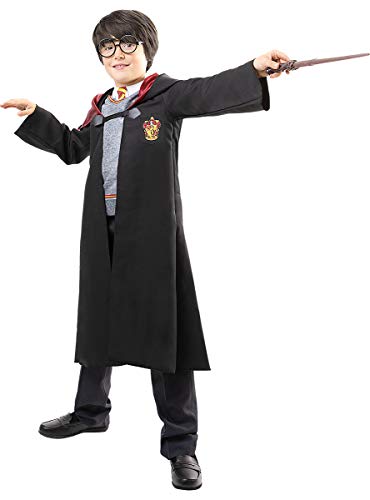 Funidelia | Disfraz Harry Potter Oficial para niño y niña Talla 10-12 años ▶ Películas & Series, Magos, Gryffindor, Hogwarts - Color: Negro - Licencia: 100% Oficial
