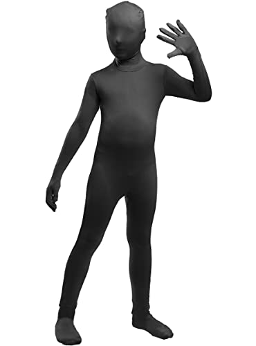 Funidelia | Disfraz segunda piel negro para niño y niña ▶ Originales & Divertidos - Disfraz para niños y divertidos accesorios para Fiestas, Carnaval y Halloween - Talla 10-12 años - Negro