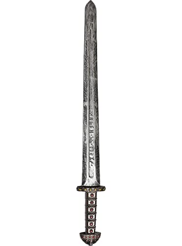 Funidelia | Espada de Ragnar - Vikings Oficial para Hombre y Mujer ▶ Vikings, Vikingos, Bárbaro, Nórdico - Color: Gris / Plateado, Accesorio para Disfraz - Licencia: 100% Oficial