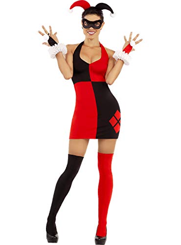 Funidelia | Vestido de Harley Quinn Oficial para Mujer Talla M ▶ Superhéroes, DC Comics, Suicide Squad, Villanos - Color: Negro - Licencia: 100% Oficial
