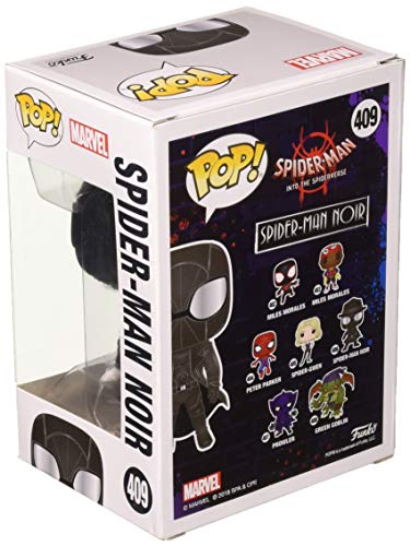 Funko 33978 POP Bobble: Marvel: Spider-Man: Into the Spider-Verse: Spider-Man Noir