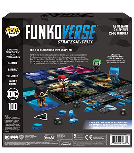Funko 43463 DC100 Funkoverse - Juego de mesa, 4 personajes, multicolor