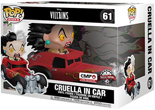 Funko One Hundred and One Dalmatians Cruella in Car Pop Rides Vinyl Figure 61 Pop! Standard