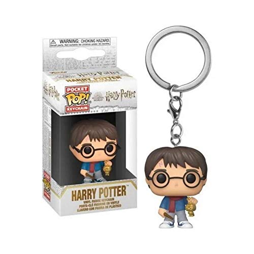 Funko- Pop Keychain Potter Holiday-Harry S11 Figura Coleccionable, Multicolor (51204)