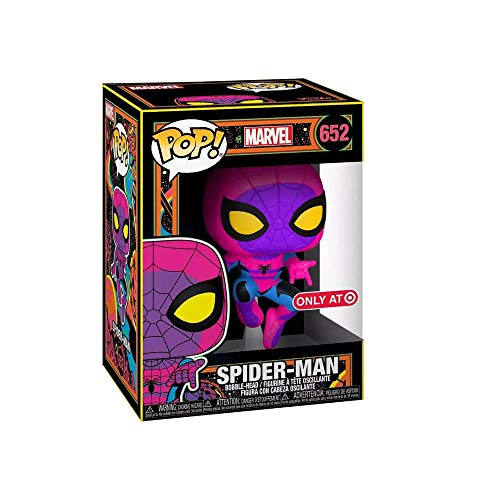 Funko POP! Marvel: Blacklight Spider-Man Vinyl Figure Exclusive Black Light Edition Spiderman - Pop Only