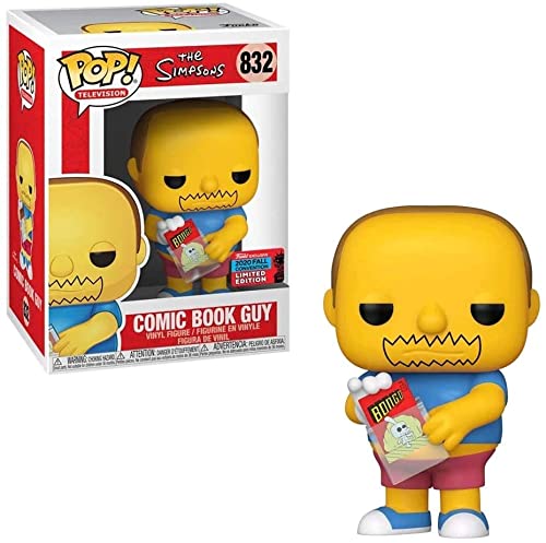Funko Pop! Television 48573 The Simpsons – Comic Book Guy - Figura Coleccionable - 2020 Fall Convention Exclusive