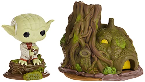 Funko - Pop! Town: Star Wars - Yoda's Hut Figura Coleccionable, Multicolor (46765)