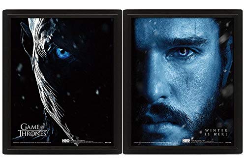 Game Of Thrones - Figura de Vinilo Poster 3D Jon Snow Vs. Night King