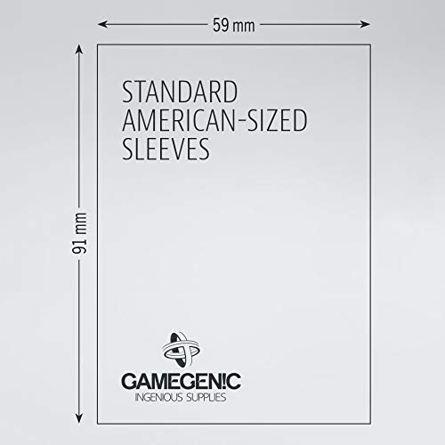 GAMEGEN!C- Prime Standard American-Sized Sleeves 59x91mm (50), Color Clear (GGS10051ML)