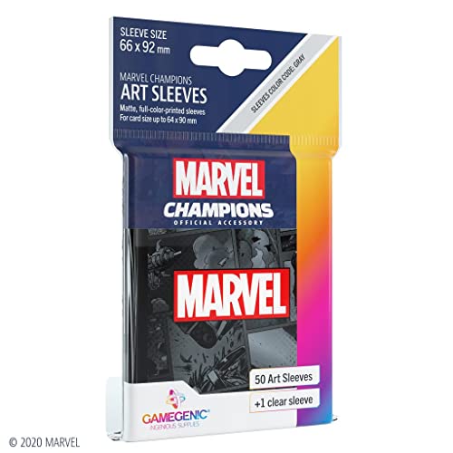Gamegenic Marvel Champions Sleeves Marvel Black (GGS15013ML)