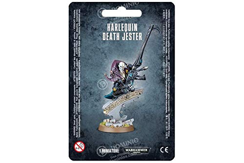 GAMES WORKSHOP Figura de acción de Harlequin Death Jester de 9990101 en Warhammer 40 Pulgadas