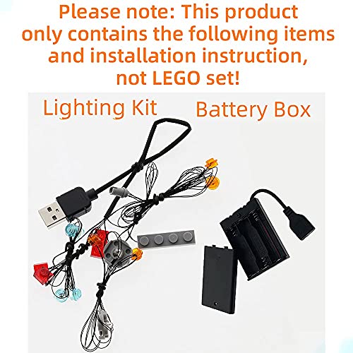 GEAMENT Conjunto de Luces LED para Harley Davidson Fat Boy - Compatible con Lego Creator 10269 de Bloques de construcción (Juego Lego no Incluido) (con Instrucciones)