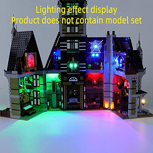 GEAMENT Kit de Luces LED para Casa Encantada de la Feria (Haunted House) - Compatible con Lego Creator 10273 (Juego Lego no Incluido) (con Instrucciones)