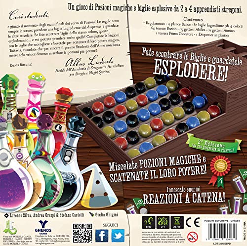 ghenos Games Pozioni explosivas 2 A edizione-gioco de mesa, Multicolor, ghe093  , color/modelo surtido