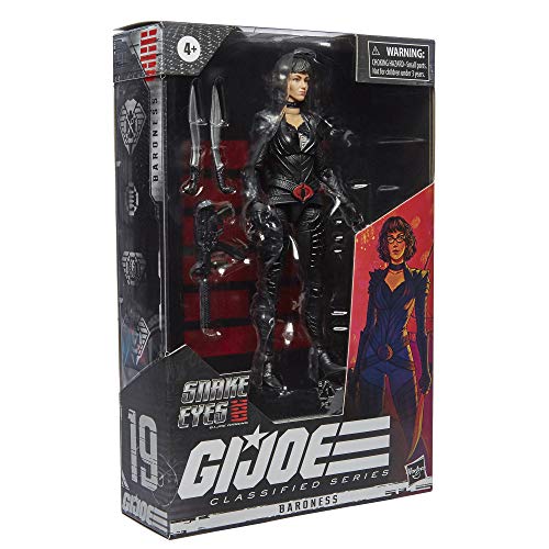 Gi Joe Classified Series-Snake Eyes: G.I. Joe Origins-Figura premium Baronesa 19 con empaque con arte distintivo-15 cm, color multi colour (Hasbro F01105X0)