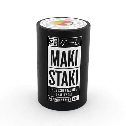 Ginger Fox Juego de Cartas temáticas de Sushi Maki Staki – Colecciona Las Cartas para Hacer tu Juego de Fiesta 6 Jugadores