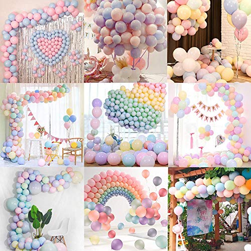 Globos de Cumpleaños, Globos pastel, globos boda,100 Piezas kit globos Balloons Color Latex Balloon Graduaciones, Fiestas, día de San Valentín, Decoraciones Navidad,Comunión Bodas