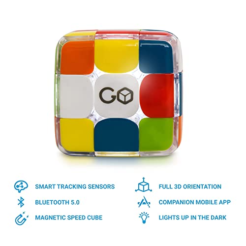 GoCube The Connected, una versión Inteligente del Cubo Rompecabezas : Juego y Juguete Stem de Velocidad y competición