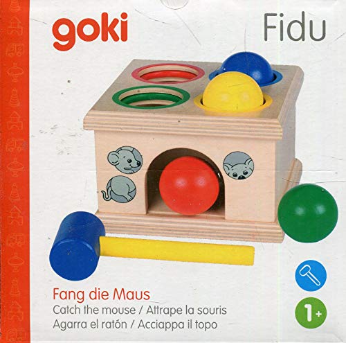 Goki- Puzzles de maderaPuzzles de maderaGOKIFidu, Agarra el ratón, Juego de Golpear, Multicolor (Gollnest & Kiesel WM914)