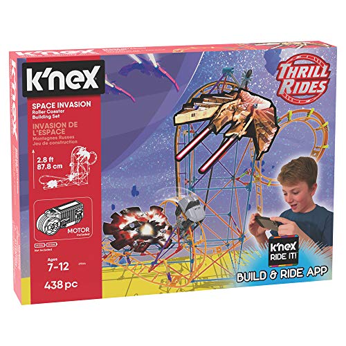 Grandi Giochi Gg01738-K'Nex Space Invasion - Rodillos de construcción Fabricados en USA, Multicolor, GG01738