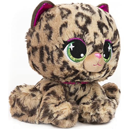 GUND - Animaletti de P.Lushes, Leopardo de Peluche Premium Sadie Spotson, Rosa y Negro, 15,2 cm, 6061861