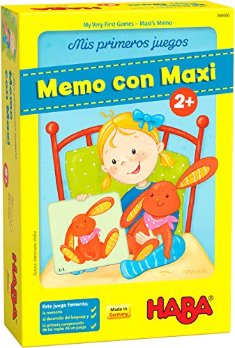 HABA 306066 - Mis Primeros Juegos – Memo con Maxi, Juego de Memoria. Más 2 años