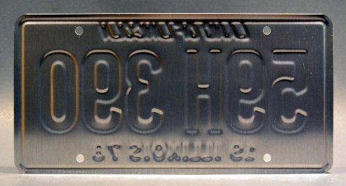 Halloween | 59H 390 | Metal Stamped License Plate