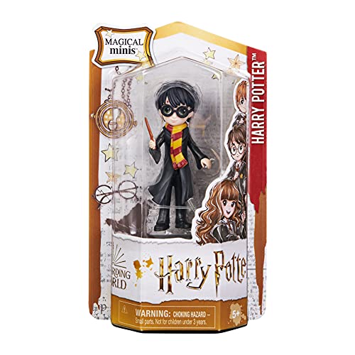 HARRY POTTER-WIZARDING WORLD - MUÑECO HARRY POTTER 8 CM - Figura Harry Potter Articulada con Varita y Uniforme Hogwarts - 6062061 - Juguetes Niños 5 Años +