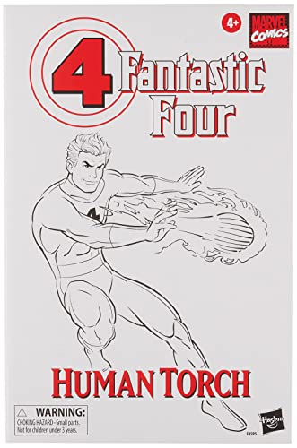 Hasbro, Figura Vintage Legend Los 4 Fantásticos La Antorcha Humana 2 de Marvel