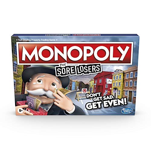 Hasbro Gaming Monopoly for Sore Losers Board Game for Ages 8 and up, The Game Where it Pays to Lose