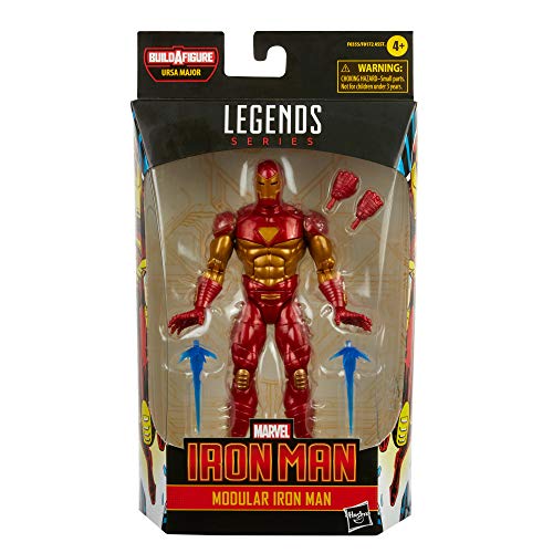 Hasbro Marvel Legends Series - Figura de Iron Man Modular de 15 cm - Diseño Premium - 4 Accesorios y 1 Pieza de Figura para armar