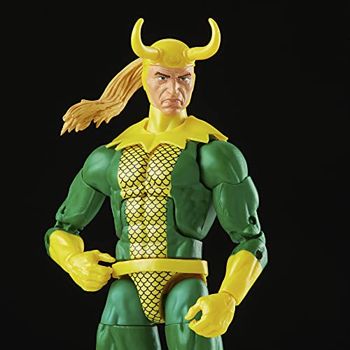 Hasbro Marvel Legends Series - Figura de Loki de 15 cm - En Embalaje Retro, con 3 Accesorios (F5883)