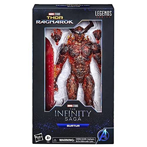 Hasbro Marvel Legends Series - Figura de Surtur de 15 cm - Personaje de la Saga Infinity - Diseño Premium - Figura y 3 Accesorios