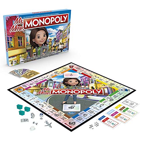 Hasbro - Ms Monopoly Board Game First Game Where Women Make More Than Men (English/French)