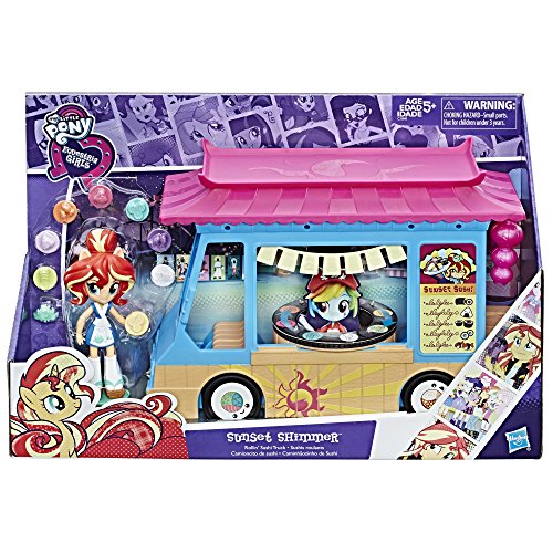 Hasbro My Little Pony Equestria Girls - Camioncito De Sushi - Kits de Figuras de Juguete para niños (5 año(s), Chica, Multicolor, Dibujos Animados, Animales, My Little Pony)