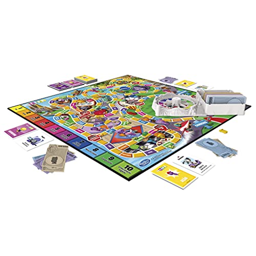 Hasbro The Game of Life - Juego de Mesa para la Familia de 2 a 4 Jugadores, para niños a Partir de 8 años, Incluye Clavijas de Colores