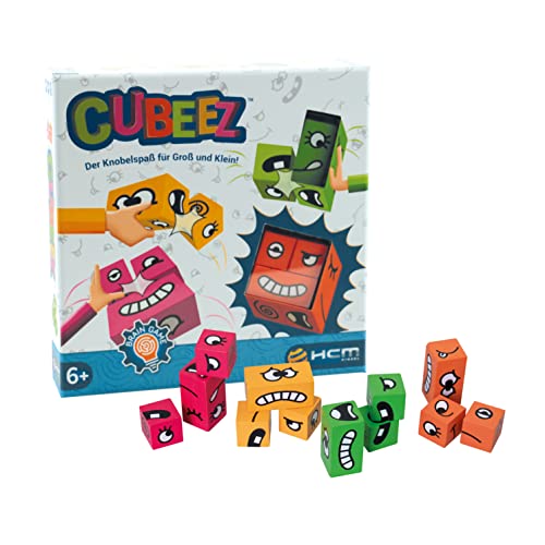 HCM Kinzel 55171 Cubeez Brain Teaser Games Comunidad, Dados de Habilidad, Puzzle, Juego de Paciencia, 2-4 Jugadores, a Partir de 6 años, Multicolor