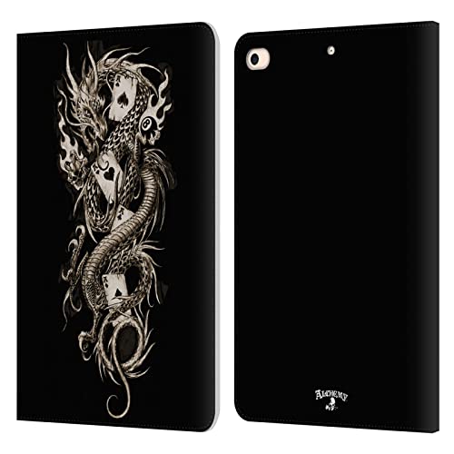 Head Case Designs Licenciado Oficialmente Alchemy Gothic Imperial Dragón Carcasa de Cuero Tipo Libro Compatible con Apple iPad Mini (2019)