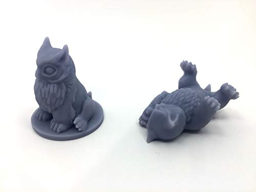 HERO Creations Ursidae Bubo - Pack de 2 miniaturas para calabozos y Dragones Pathfinder (Gris/sin Pintar)