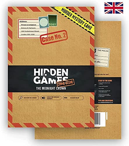 Hidden Games Crime Scene - Juego de Escape Room, escena del crimen, «The Midnight Crown» (versión de Reino Unido)