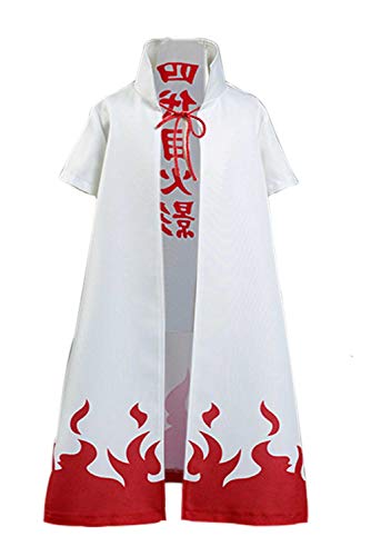 Hinevey Namikaze - Capa de cosplay para adultos y niños, color blanco (adultos), talla XL