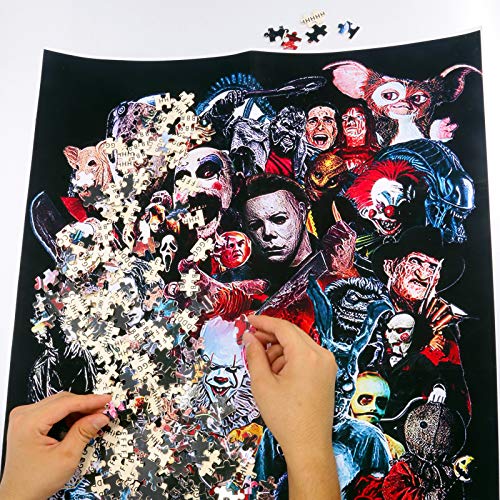 HKLIOPU Jigsaw - Puzzle para adultos, 1000 unidades, diseño de personajes de Halloween
