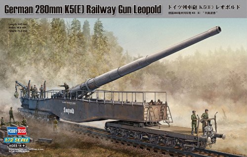 Hobbyboss 1:72 - German 280mm K5(E) Railway Gun Leopold - (HBB82903)