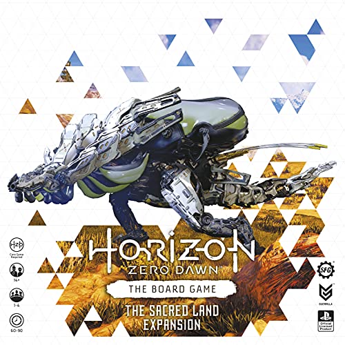 Horizon SFHZD-002 Zero Dawn Board Game - La expansión de la Tierra Sagrada. 12 miniaturas, 60-90 Minutos de Tiempo de Juego, 2-4 Jugadores, 14+
