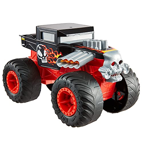 Hot Wheels Monster Trucks - Vehículo Bone Shaker 1:24, coches de juguetes para niños +3 años (Mattel GCG07) , color/modelo surtido
